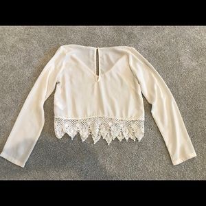 Urban Outfitters Ecote Blouse with lace detail.